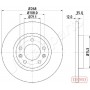 DP-0408C JAPANPARTS Гальмівний диск