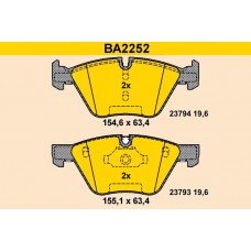 BA2252 BARUM КомплеК т гальмівних колодок, дискове гальмо