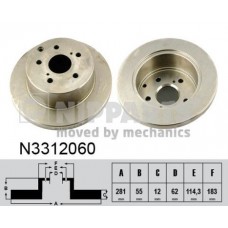 N3312060 NIPPARTS Гальмівний диск