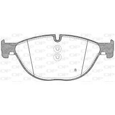BPA1414.00 OPEN PARTS Комплект гальмівних колодок дисковий гальм