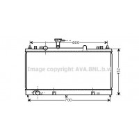 MZ2162 AVA QUALITY COOLING Радіатор охолодження двигуна