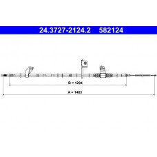 24.3727-2124.2 ATE Тросик, cтояночный тормоз
