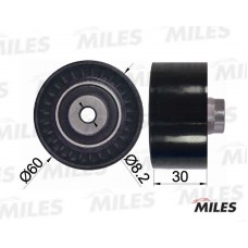 AG02075 MILES Паразитный / Ведущий ролик, Зубчастий ремінь