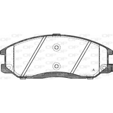 BPA0771.02 OPEN PARTS Комплект гальмівних колодок дисковий гальм