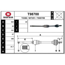 T98700 EAI Привідний вал