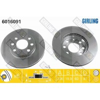 6016091 GIRLING Гальмівний диск