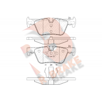 RB2049 R BRAKE Комплект гальмівних колодок дисковий гальм