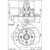 08.2163.20 BREMBO Гальмівний диск