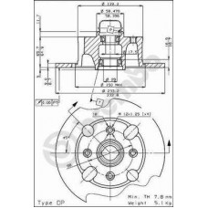 08.2163.20 BREMBO Гальмівний диск