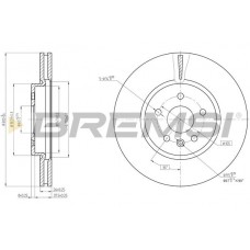 CD8684V BREMSI Гальмівний диск