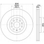 8DD 355 129-241 HELLA PAGID Гальмівний диск
