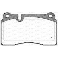 BPA1200.00 OPEN PARTS КомплеК т гальмівних колодок, дискове гальмо