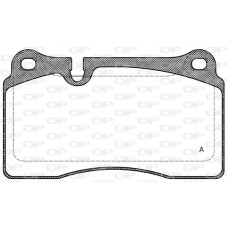 BPA1200.00 OPEN PARTS КомплеК т гальмівних колодок, дискове гальмо