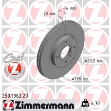 250.1362.20 ZIMMERMANN Гальмівний диск
