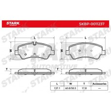 SKBP-0011237 Stark Комплект гальмівних колодок дисковий гальм