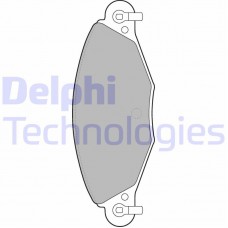 LP1655 DELPHI Комплект гальмівних колодок дисковий гальм