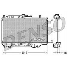 DRM44005 DENSO Радіатор охолодження двигуна