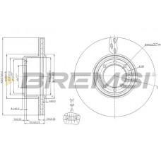 CD5321V BREMSI Гальмівний диск