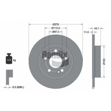 BDS2190 BENDIX Braking Гальмівний диск