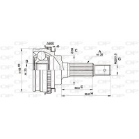 CVJ5337.10 OPEN PARTS Шарнирный комплект, Привідний вал