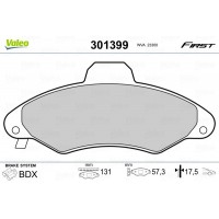 301399 VALEO Комплект гальмівних колодок дисковий гальм