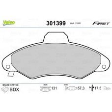 301399 VALEO Комплект гальмівних колодок дисковий гальм