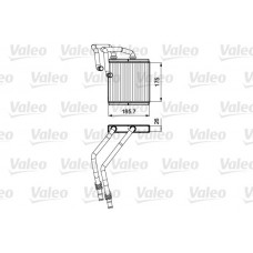 811544 VALEO Теплообмінник обігрів салону