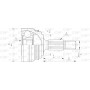 CVJ5005.10 OPEN PARTS Шарнирный комплект, Привідний вал