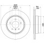 8DD 355 114-001 HELLA PAGID Гальмівний диск