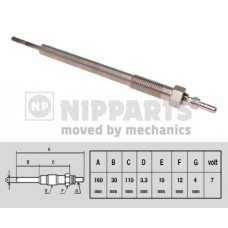 N5713017 NIPPARTS Свічка розжарювання