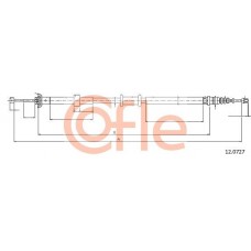 12.0727 COFLE Тросик, cтояночный тормоз