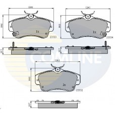 CBP3894 COMLINE Комплект гальмівних колодок дисковий гальм