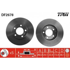 DF2678 TRW Гальмівний диск