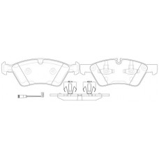 FP1244E FIT Комплект гальмівних колодок дисковий гальм