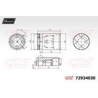 72934030 MAXTECH Поршень корпус скоби гальма
