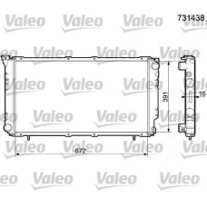 731438 VALEO Радіатор охолодження двигуна