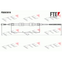9250107 FTE Тросик, cтояночный тормоз