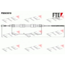 9250107 FTE Тросик, cтояночный тормоз