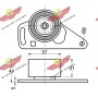 03.242 AUTOKIT Натяжний ролик ремінь ГРМ