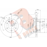 78RBD20190 R BRAKE Гальмівний диск