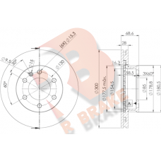 78RBD20190 R BRAKE Гальмівний диск
