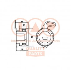 127-06032 IAP QUALITY PARTS Натяжний ролик ремінь ГРМ
