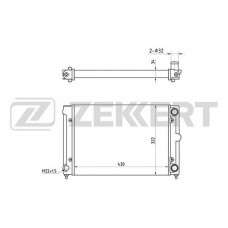 MK-1032 ZEKKERT Радіатор охолодження двигуна