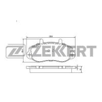 BS-2420 ZEKKERT Комплект гальмівних колодок дисковий гальм