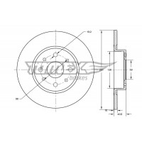 TX 73-75 TOMEX Brakes Гальмівний диск