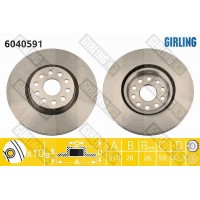6040591 GIRLING Гальмівний диск