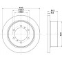 ND3035 NISSHINBO Гальмівний диск