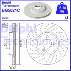 BG5021C DELPHI Гальмівний диск