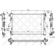 10-25355-SX STELLOX Радіатор охолодження двигуна