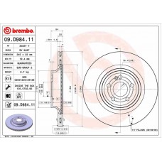 09.D984.11 BREMBO Гальмівний диск